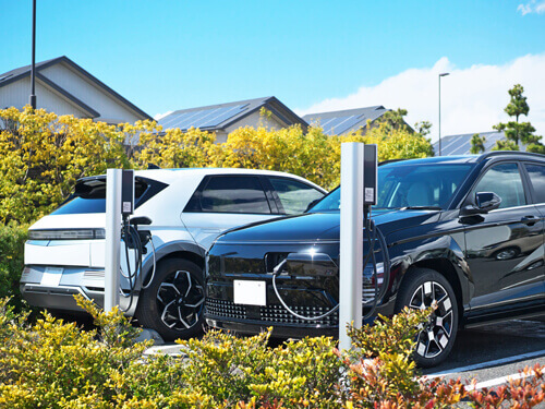 エムジーホーム マンション敷地内にEV充電機器の設置